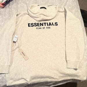 Fear of God Essentials Light Gray Sweatshirt size Large
